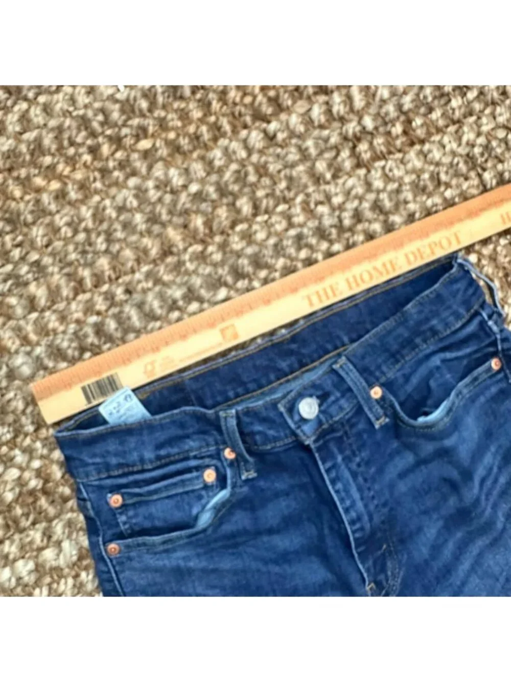Levi's 513 Slim Straight Jeans Mens 31x32 Blue Denim Red Tab Medium Wash⁠